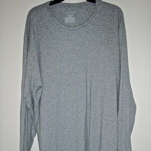 POLO RALPH LAUREN MEN'S LONG SLEEVED GREY 100% COTTON JERSEY SIZE XL
